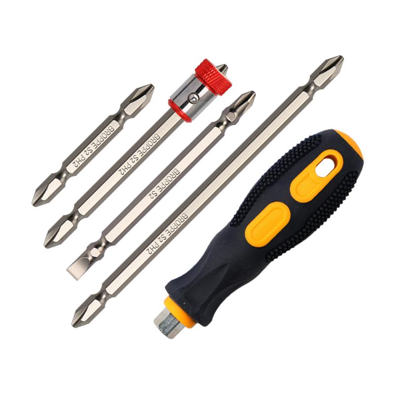 Magnetic Phillips Screwdriver Bit Set with Removable Magnetizer Ring PH2 Electric Screwdriver 1/4 Inch Hex Shank