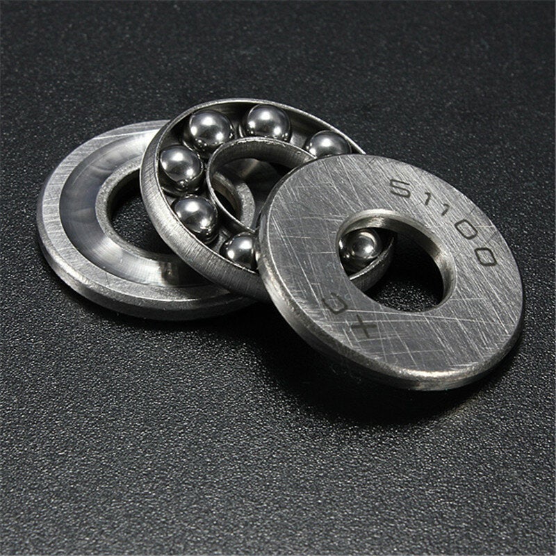 12Pcs Metal Sealed Shielded 3 Parts Roll Axial Ball Thrust Bearing 51100 Ball Bearing