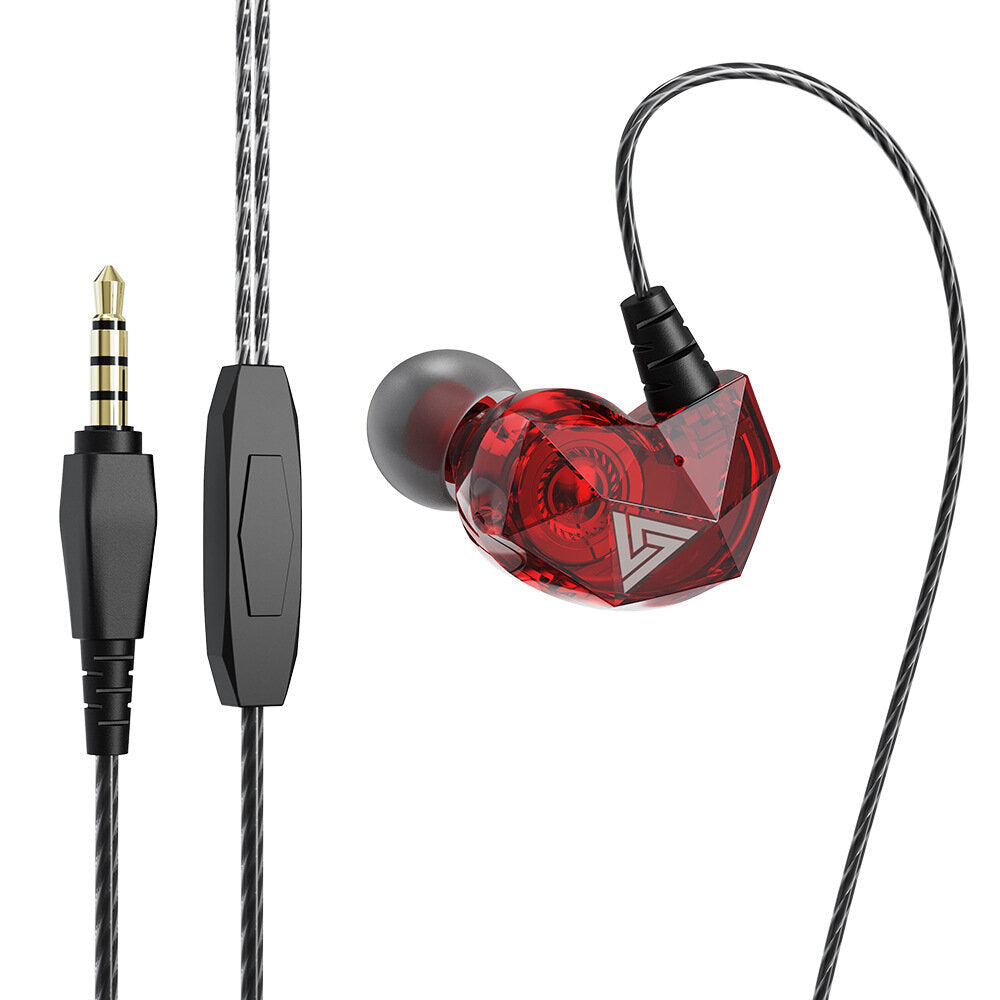 In-Ear Heavy Hi-Fi Bass Stereo Music Wired Earphones Subwoofer Sport Earpiece With Microphone