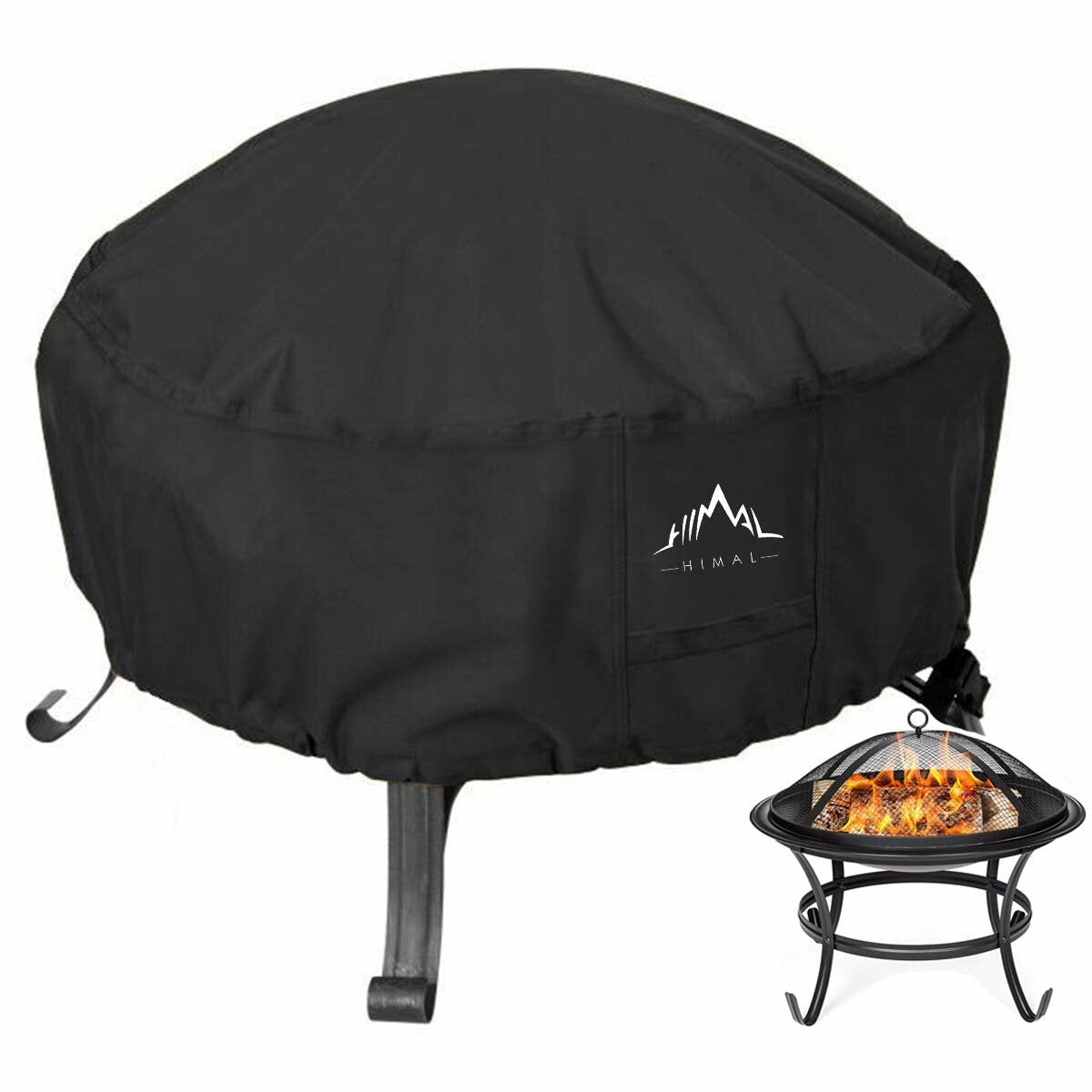 38x20" Patio Fire Pit Cover Waterproof Gas Grill BBQ 420D Storage Bag