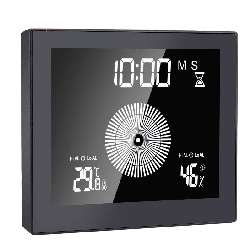 Digital Clock Waterproof Bathroom Wall Clock Hygrometer Thermometer Alarm Clock Timer Temperature Humidity Clock