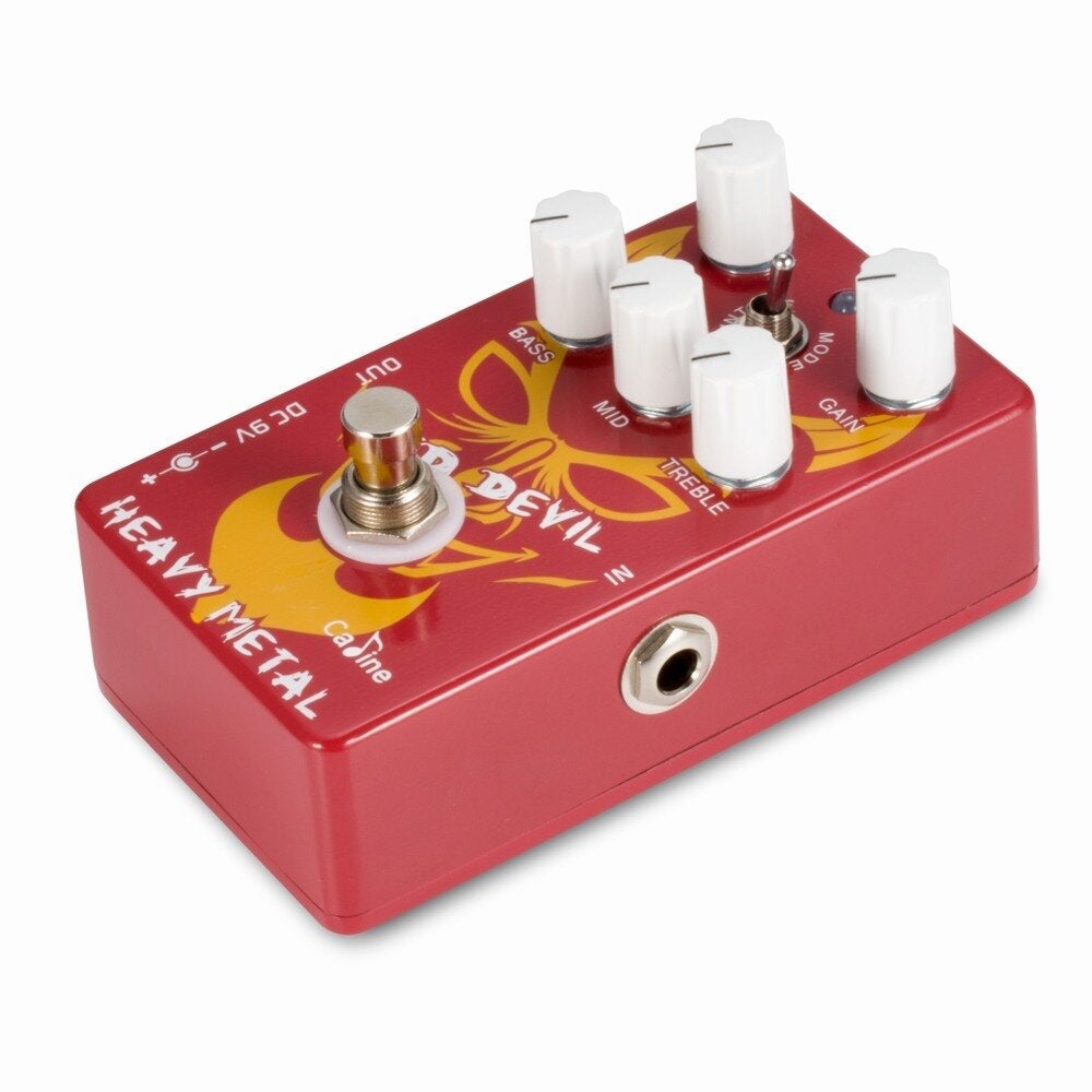 Heavy Metal Guitar Pedal Aluminum Alloy Housing Red Devil Delay Pedal True Bypass Design Guitar Accessories