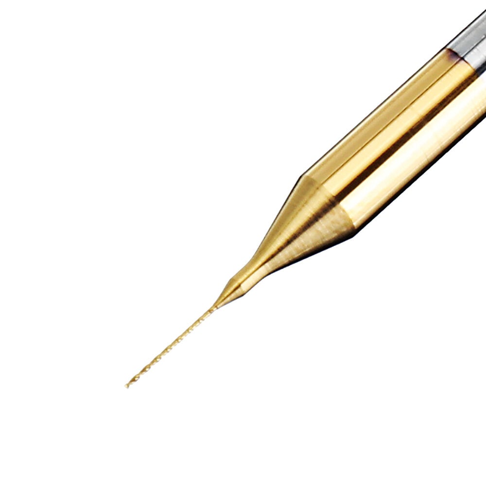 10PCS Tungsten Carbide Mask Mold Drill Bit 0.2/0.25/0.3mm Titanium Plating PCB Drill Bit for Meltblown Fabric