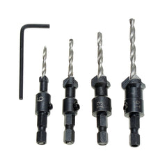 4pcs Carpentry Countersink Drill Bit Set Wood Working Tools