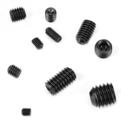 300Pcs M3-M8 Black Hex Socket Screws Grub Screw Allen Head Cup Point Assortment Kit 12.9 Grade Carbon Steel
