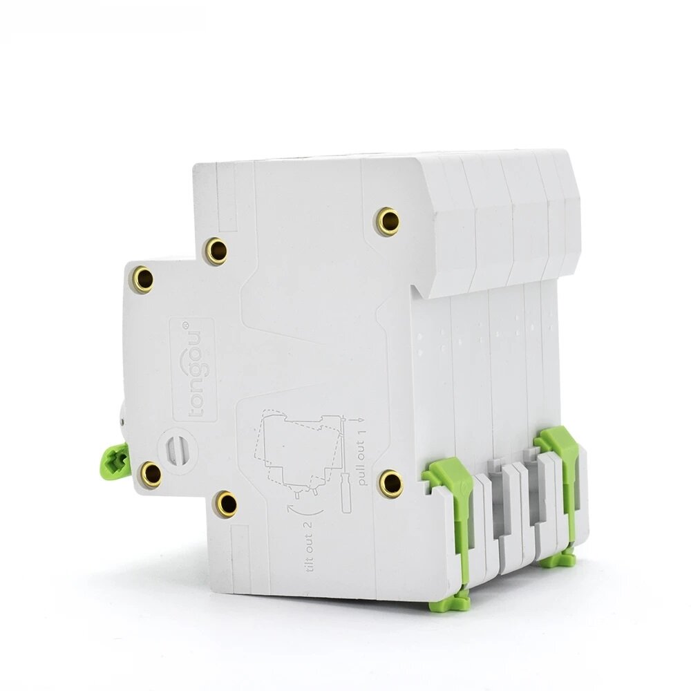 Curve C Miniature Circuit Breaker DC Air Switch Micro-break 4P 6A-63A MCB AC 240V/400V