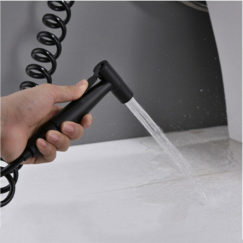 Stainless Steel Handheld Bidet Sprayer for Toilet Diaper Bidets Attachment Dual Function Shattaf with Hose Cleaning Tools Set