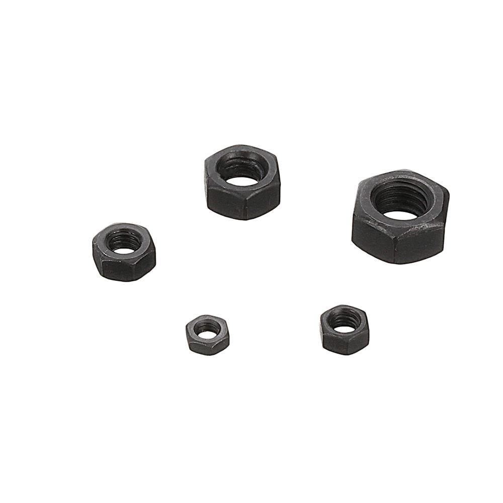 231Pcs Hex Nut Flat Washer Spring Lock Washer Carbon Steel M4/M5/M6/M8/M10 Assortment