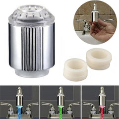 No Battery Water Faucet 3 Color Glow LED Temperature Sensor Tap