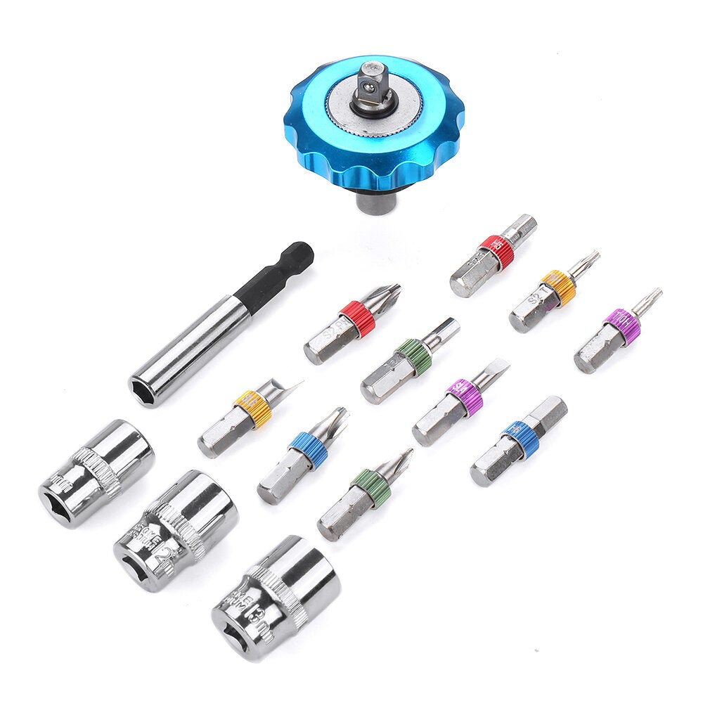 15Pcs Screwdriver Bit Set Multifunction Cross Hexagon Scokect Head Plum Screwdriver Head Screw Driver Magnet