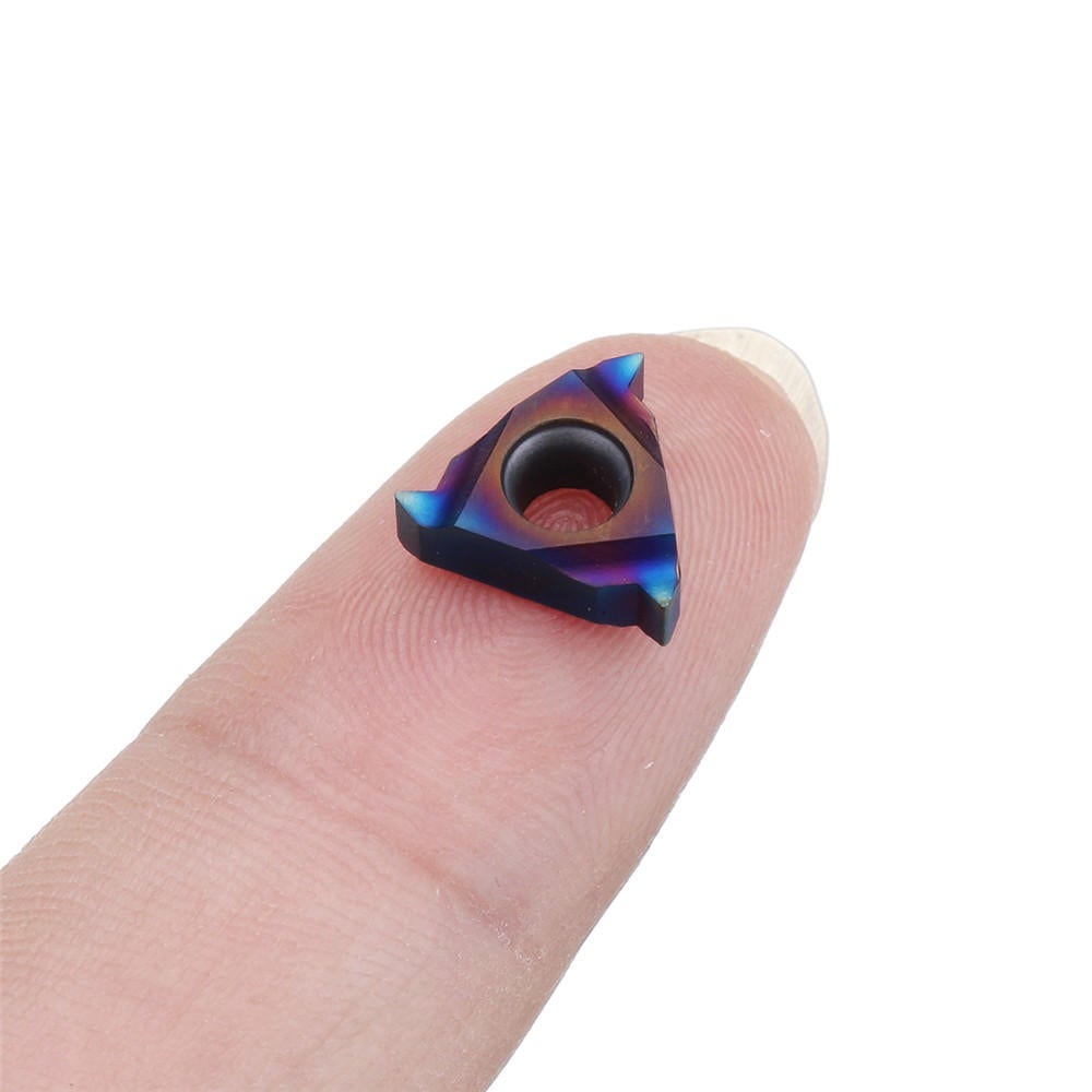 10pcs HRC45 Blue Nano 11ER A60 Carbide Insert External Threading