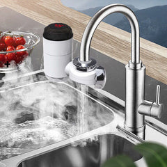 3000W 220V Electric Instant Heater Faucet Tap LED Display Hot Water Kitchen
