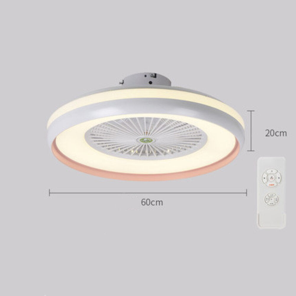 Ceiling Fan with Lighting LED Light Stepless Dimming Adjustable Wind Speed Remote Control