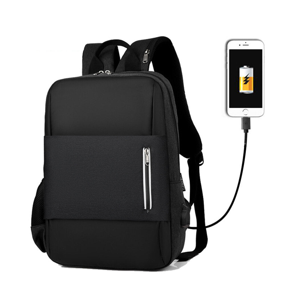 Travel Laptop Backpack Waterproof Campus Casual Backpack with USB Charging Port For Under 15.6 Inch Laptop College School Bag