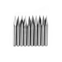 10pcs 3.175mm Shank 30 Degree 0.1/0.2/0.3mm Tip Engraving Bit CNC Tool