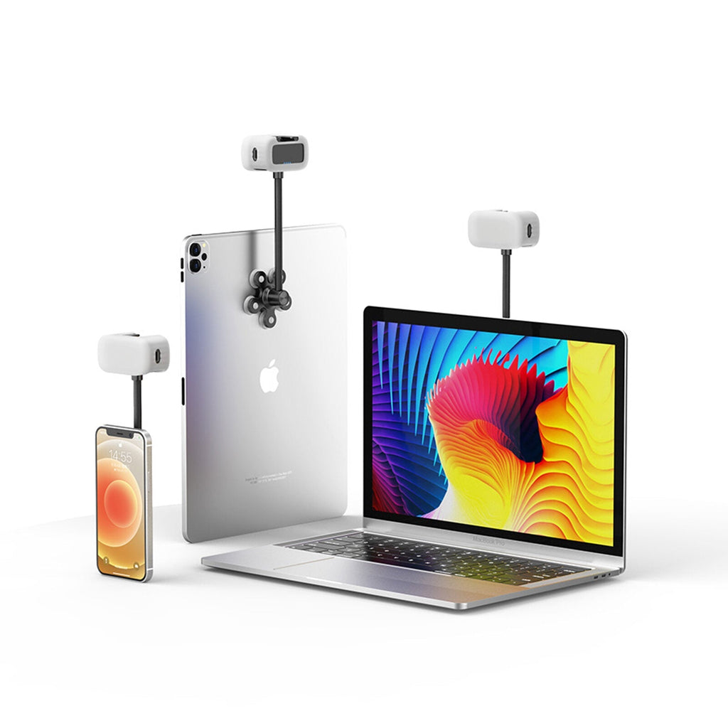 Adjustable LED Video Light Lamp with Suction Cup for Laptop Tablet Conference Selfie Youtube
