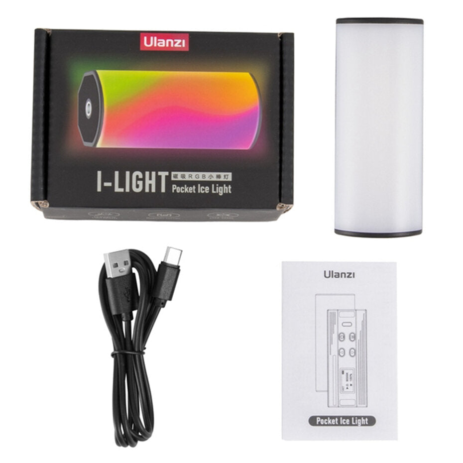 Handheld RGB Light Stick Portable Led Video Lamp Tube 2500-9000K with Magnetic for Youtube Live Broadcast Photography