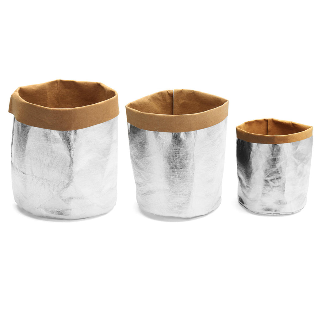 Gardening Washable Kraft Paper Bag Plant Flower Pot Multifunction Home Storage Container