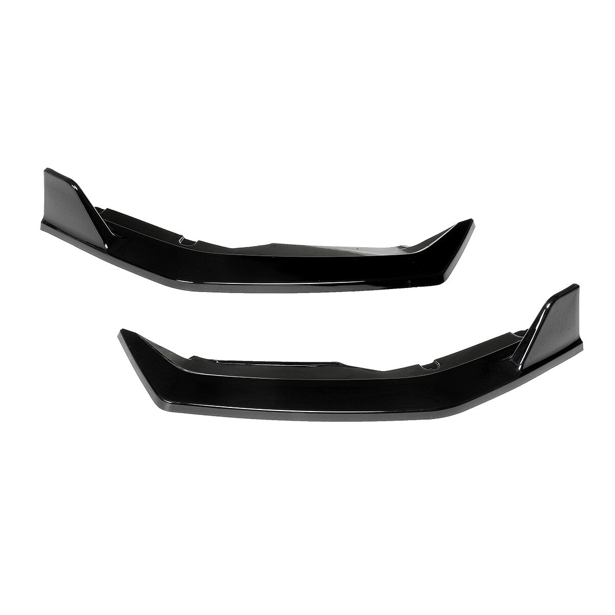 Painted Bright Black Front Bumper Lip Chin Spoiler Splitter For Nissan Sentra 2020 2021