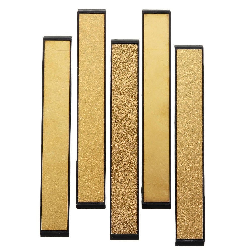 Titanium Coated Diamond Knife Sharpener 80-2000 Grit Angle Sharpening Stone Whetstone Bar with Base
