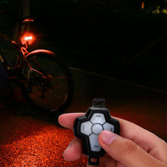 Wireless Remote Control Bicycle Signal Tail Light Bike Turn Signal Light USB Charging Waterproof Night Warning Light