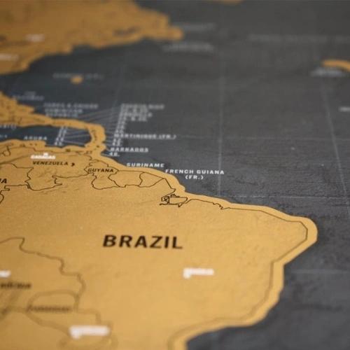 Scratch Off World Map Interactive Vacation Poster World Travel Maps For Home Office Decoration