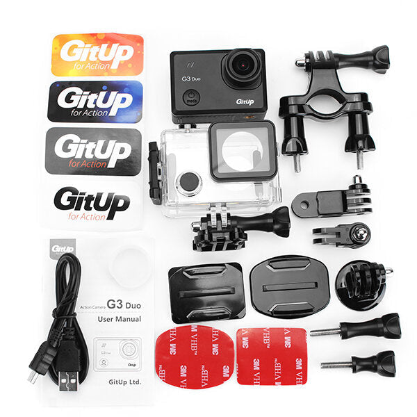170 Degree Packaging Sport DV 2 Inch G3 Tough Screen Action Camera Sony Sensor