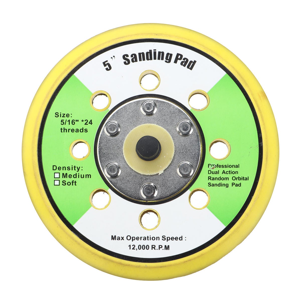 50pcs 125mm 60-240 Grit Sanding Sheet Pad Sandpaper with Attached Air Mill Disc