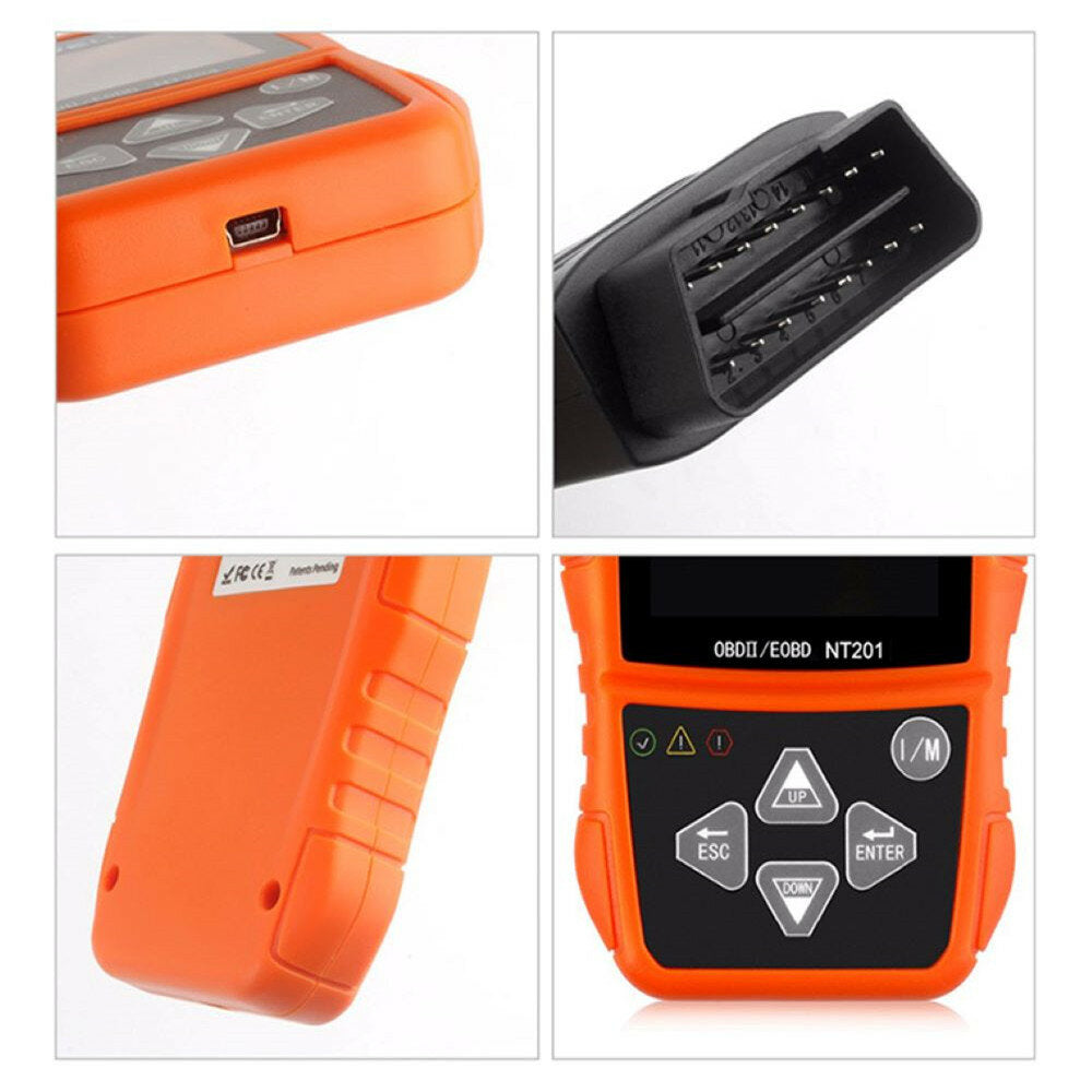 OBD2 Car Automotive Scanner Engine Light Fault Code Readers I/M Readiness LIVE Data Diagnostic Test Tool