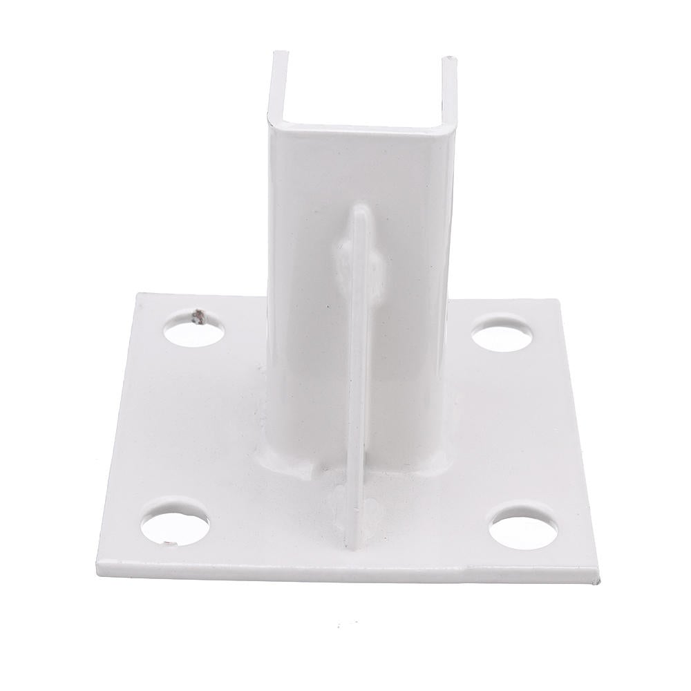 Aluminum Extrusions Square Foot Connector Cup Ground Fence Guardrail Base Accessories