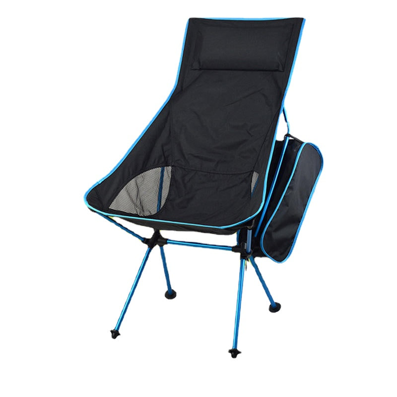 Portable Folding Chair Camping With Pillow Ultralight For Fishing Picnic Max Load 120 kg