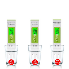 5 in 1 Temperature Meter Digital Water Quality Monitor Tester for Pools Drinking Aquariums