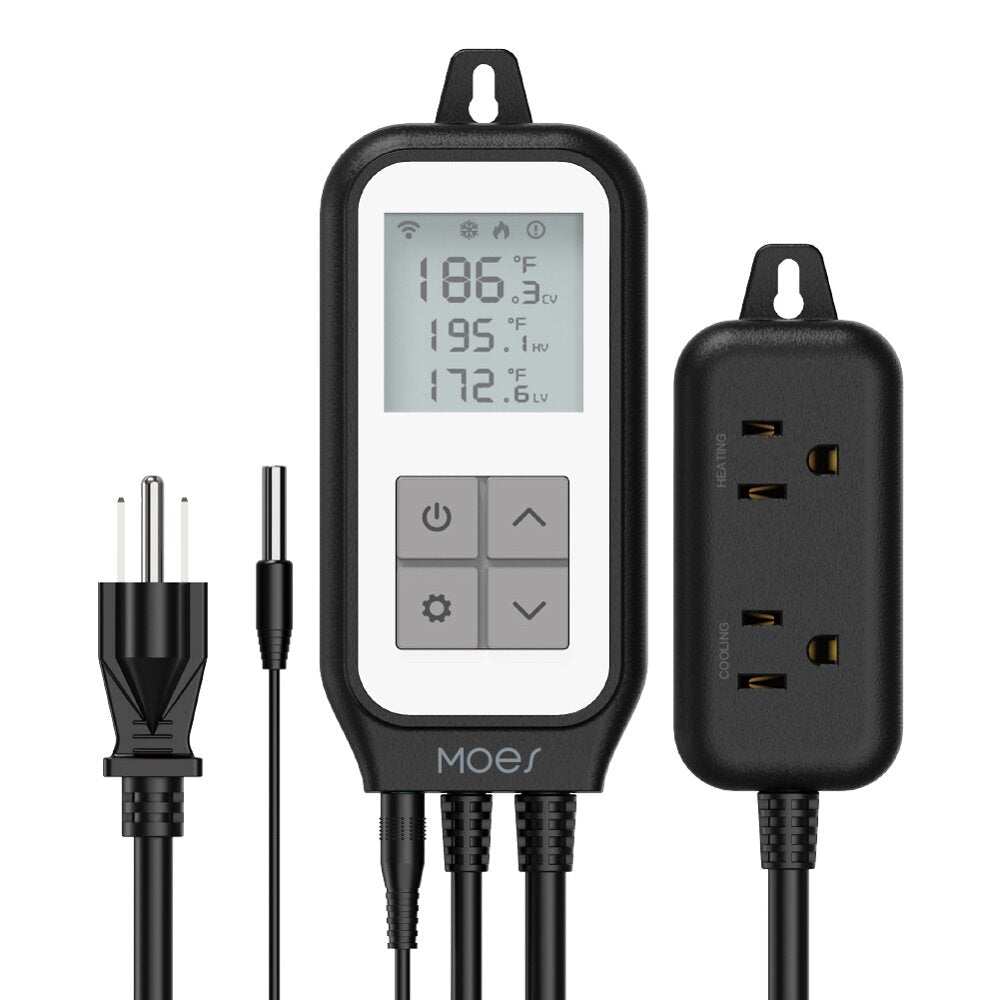 LED Display WiFi Tuya Smart Digital Thermostat Socket App Remote Control Agricultural Household Temperature Regulator AC100-250V