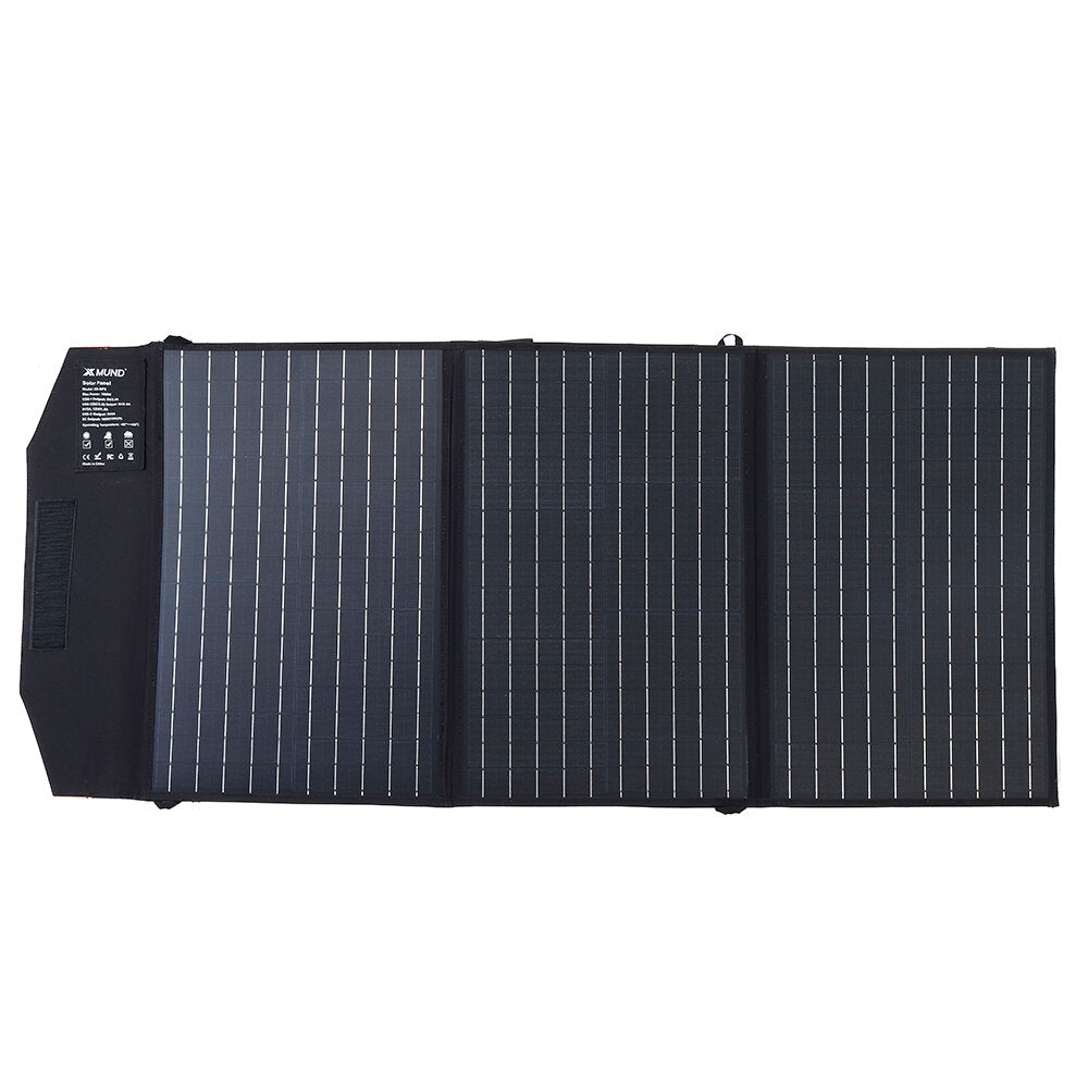 100W 18V Solar Panel 3-USB+DC PD Fast Charging Outdoor Waterproof Solar Charger For Camping Travelling Car RV Charger