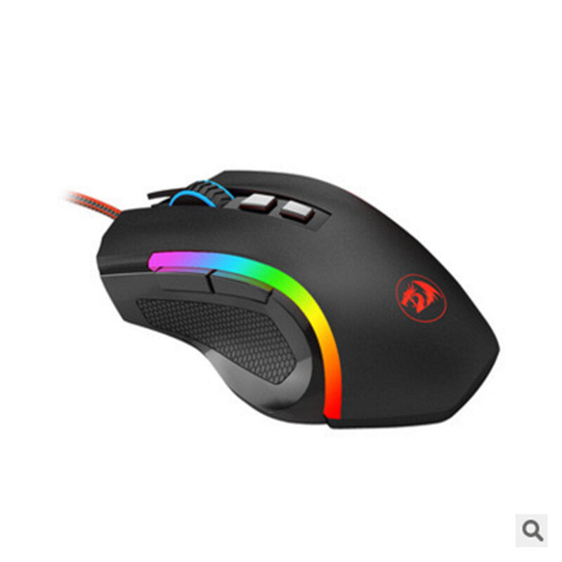 Wired Gaming Mouse RGB Backlight Ergonomic 8 Buttons Programmable 7 Backlight Modes 7200 DPI For Windows PC Gamers
