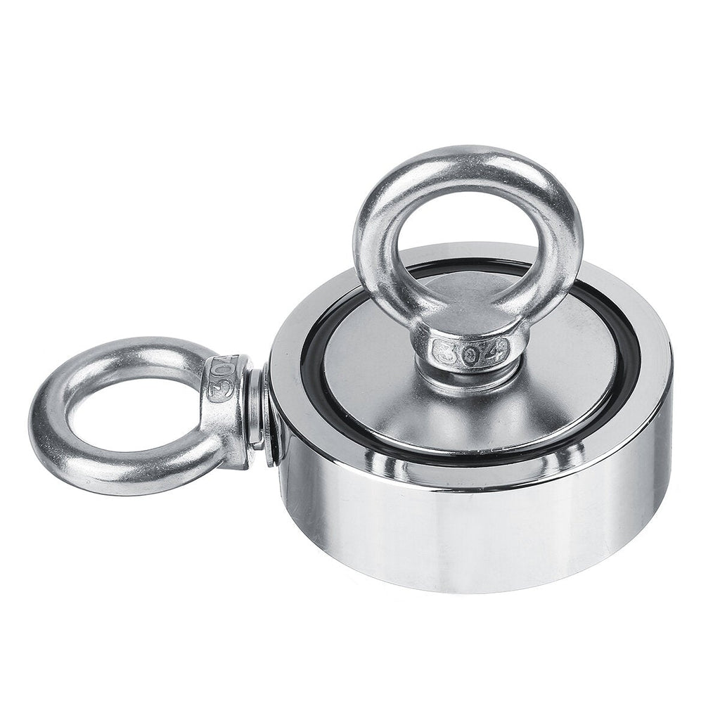 400KG Double Side Strong Recovery Magnet Fishing Salvage Tool w/ 10/20M Rope And Gloves