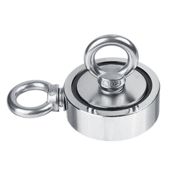 400KG Double Side Strong Recovery Magnet Fishing Salvage Tool w/ 10/20M Rope And Gloves