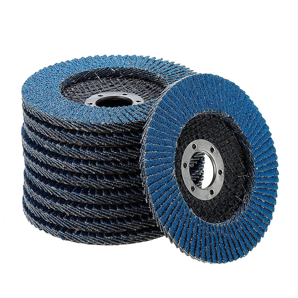 10Pcs 115mm 4.5 Inch Premium Zirconia Flap Disc Grinding Wheel 40-120 Grit Angle Grinder Disc
