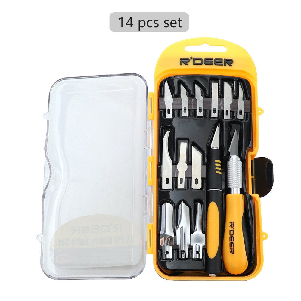 Blades 14/29PCS Hobby Craft Carving Cutter Blade Set for Art Modeling Scrapbooking and Sculpture Woodworking