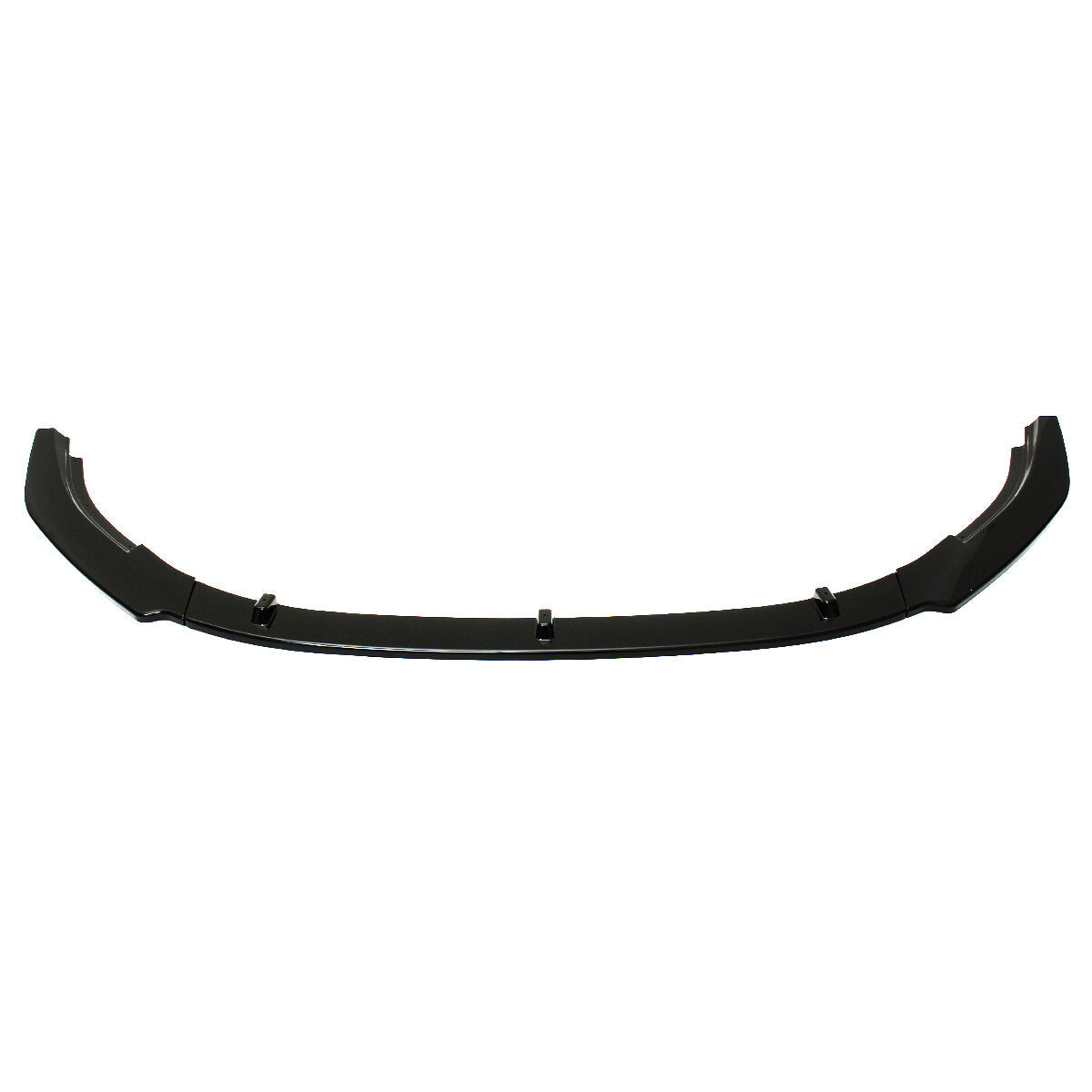 3PCS Glossy Black Front Bumper Lip Spoiler Splitter Cover Trim Body Kit