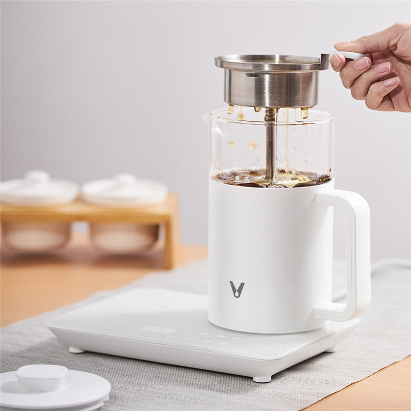 Electric Kettle 600W 550ml Multi-Function Glass Tea Pot with Filter