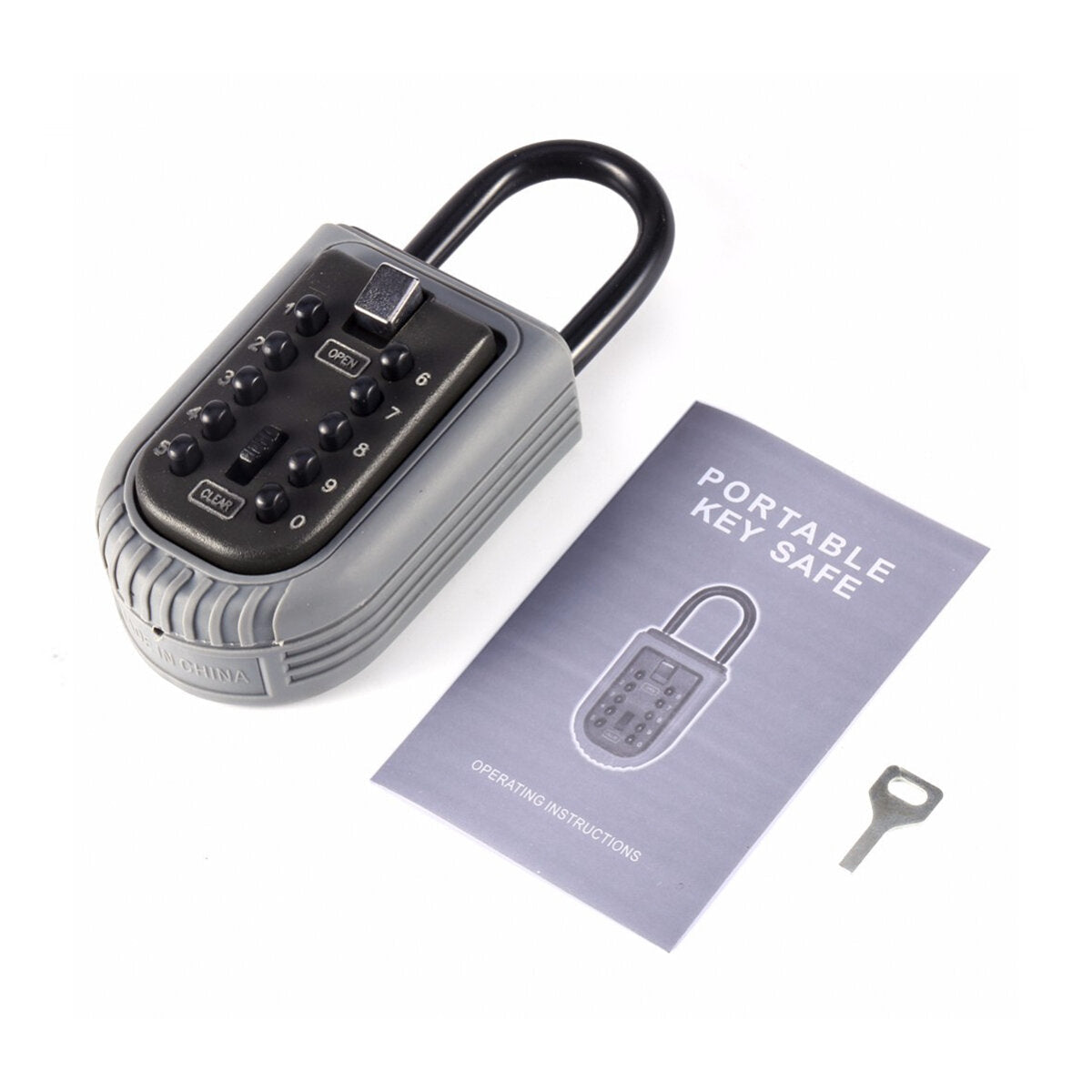 Wall Mounted Waterproof Key Lock Box With 10-Digit Push Button Combination