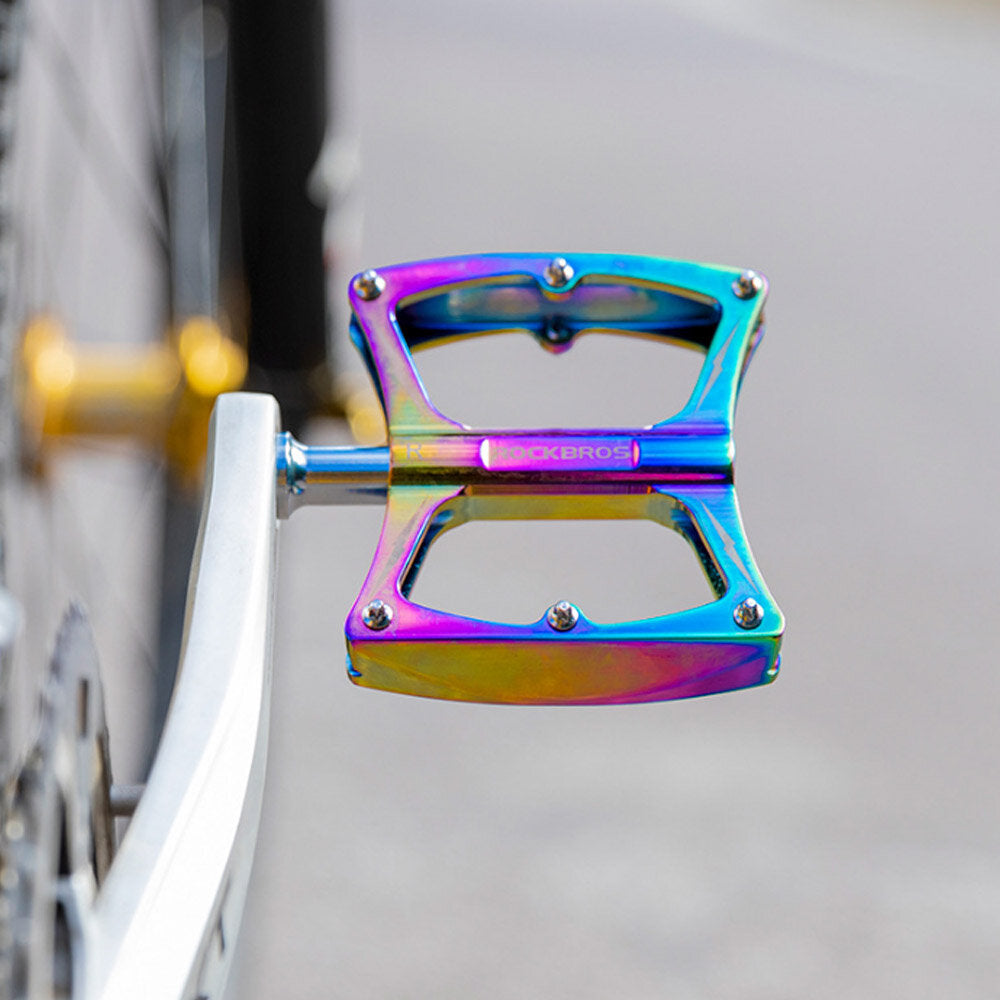 Bike Pedals CNC Aluminum Alloy Sealed Bearing Anti-slip Colorful 1 Pair