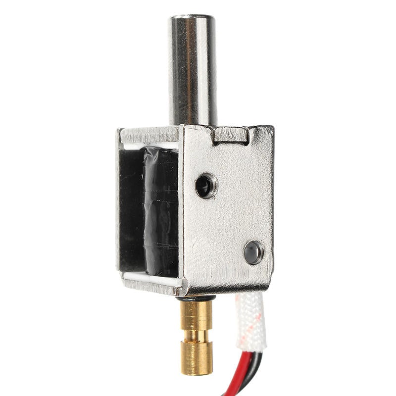 12V DC 0.43A Mini Electric Bolt Lock Push Pull Cylindrical Solenoid 5mm Stroke