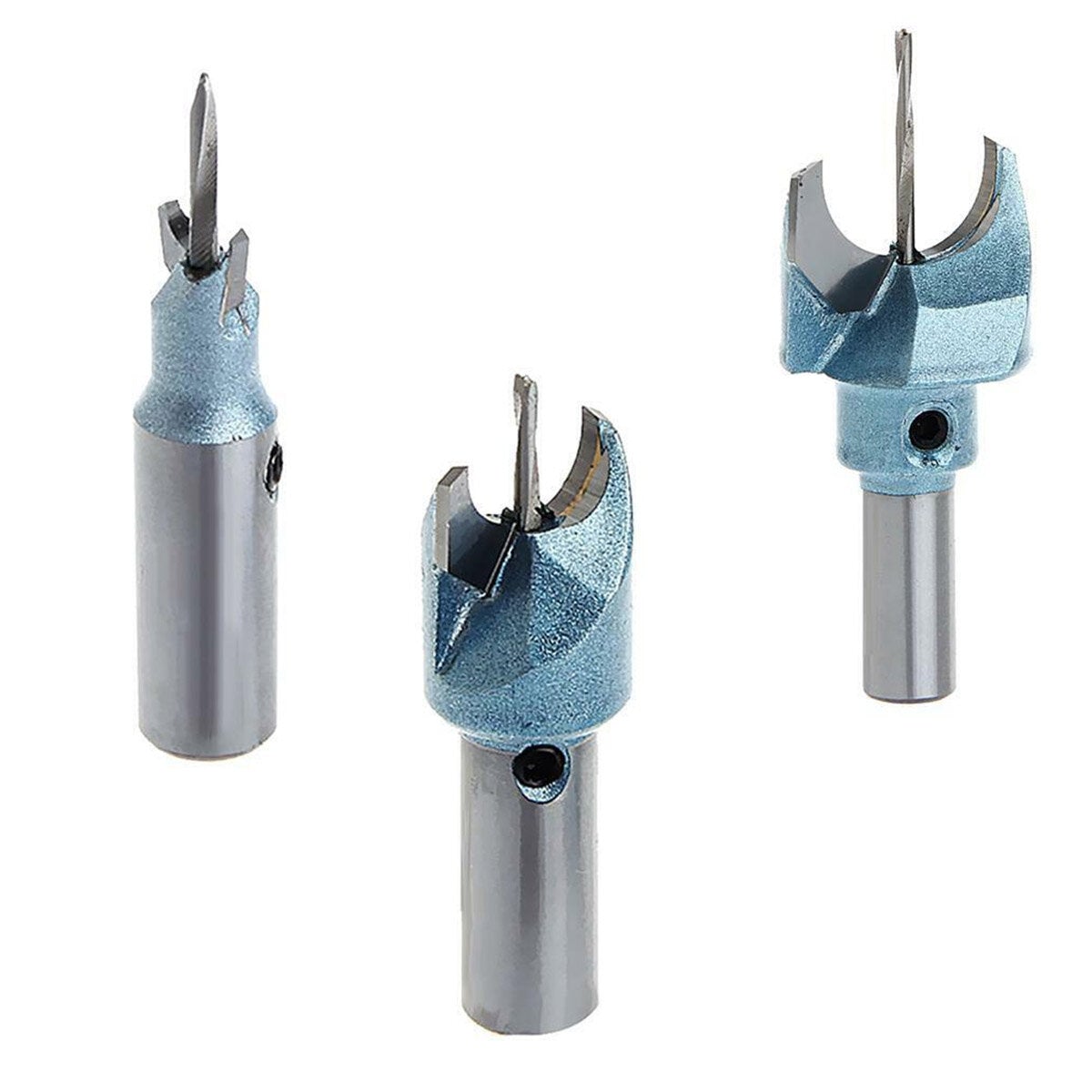3Pcs Tungsten Woodworking Tool Router Bit Buddhas Beads Ball Pearls Drill