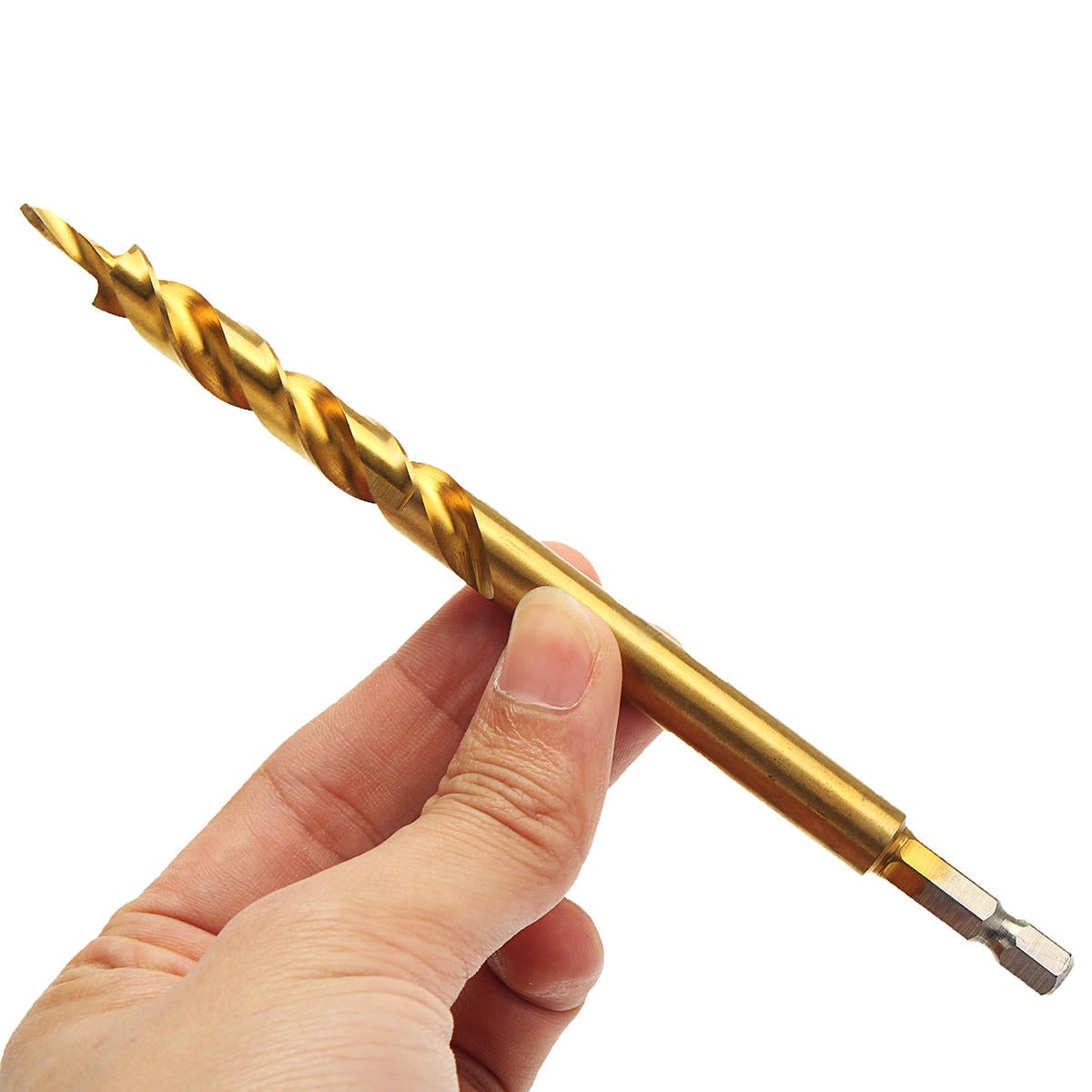3/8 Inch 9.5mm Twist Step Drill Bit With Titanium Coated for Pocket Hole Jig Woodworking