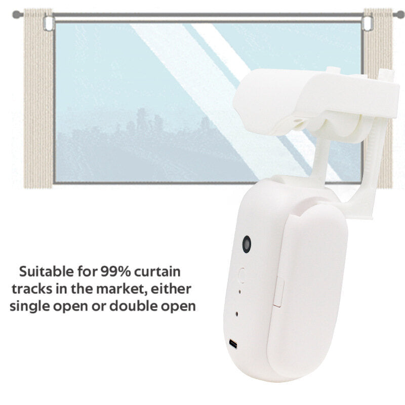 Smart Home Automatic Curtain Machine Free Track Installation Roman Rod Control Work with Alexa Google Home