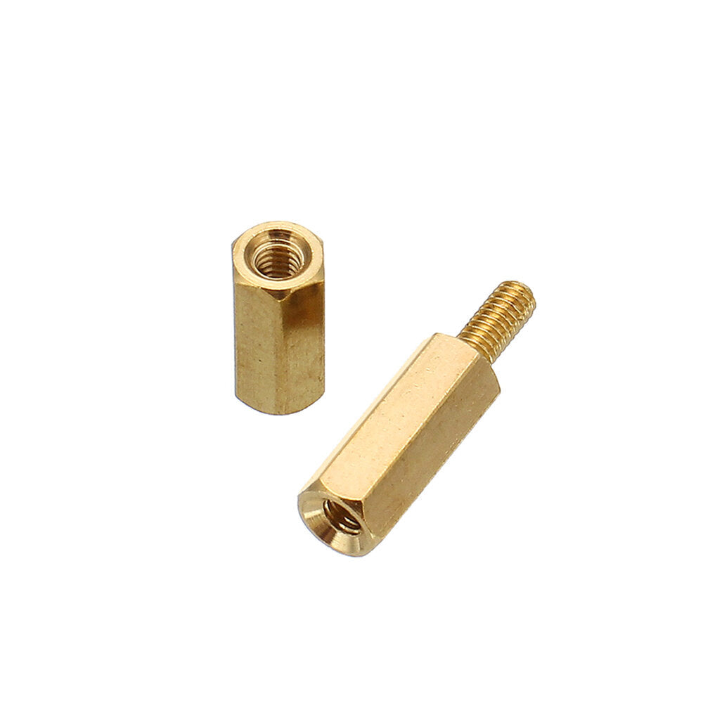 180Pcs M2.5 Brass Male-Female Hex Column Standoff Support Spacer Pillar Cross Screw Nut Assortment for PCB Board