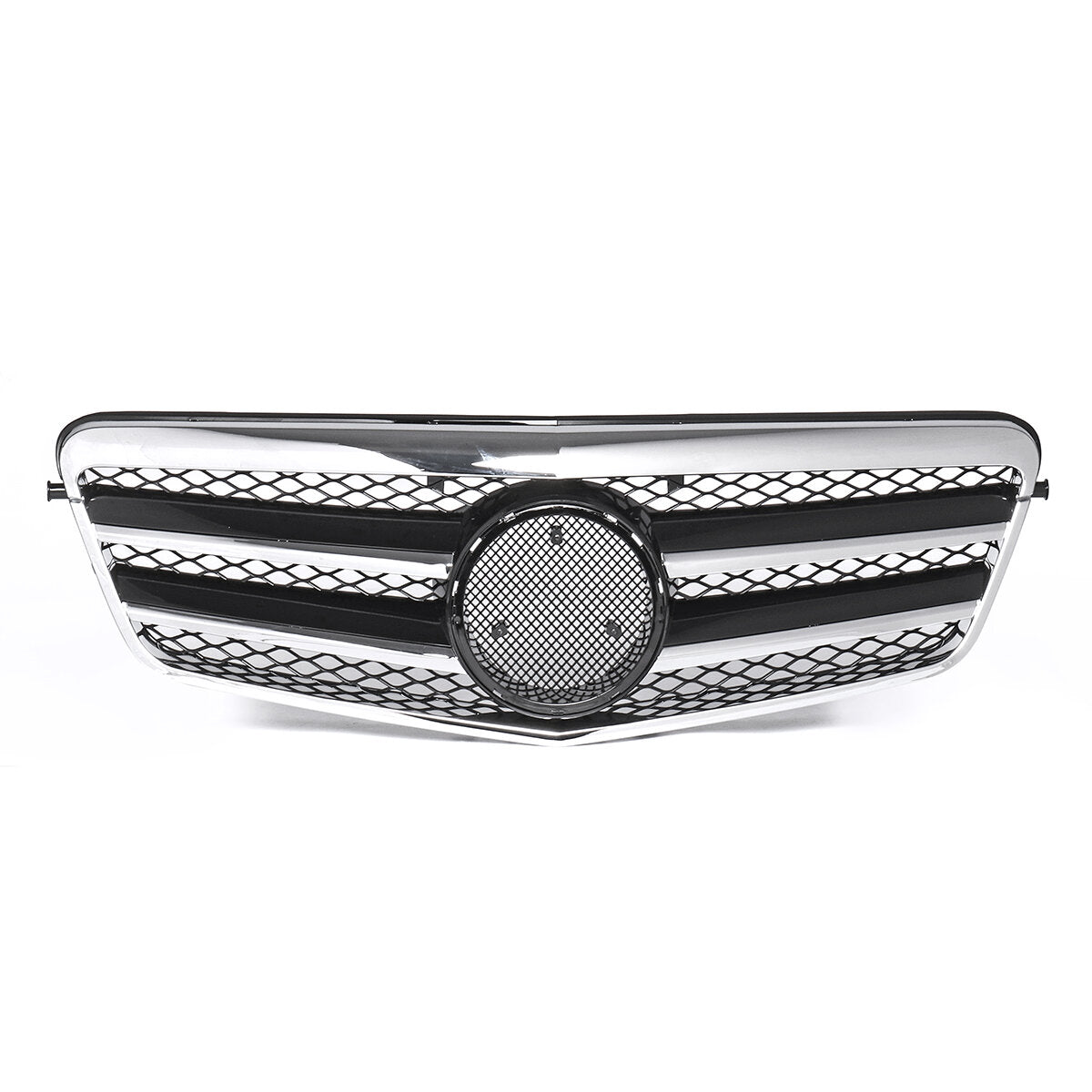 Chrome Silver AMG Style Front Grill Grille For Mercedes Benz