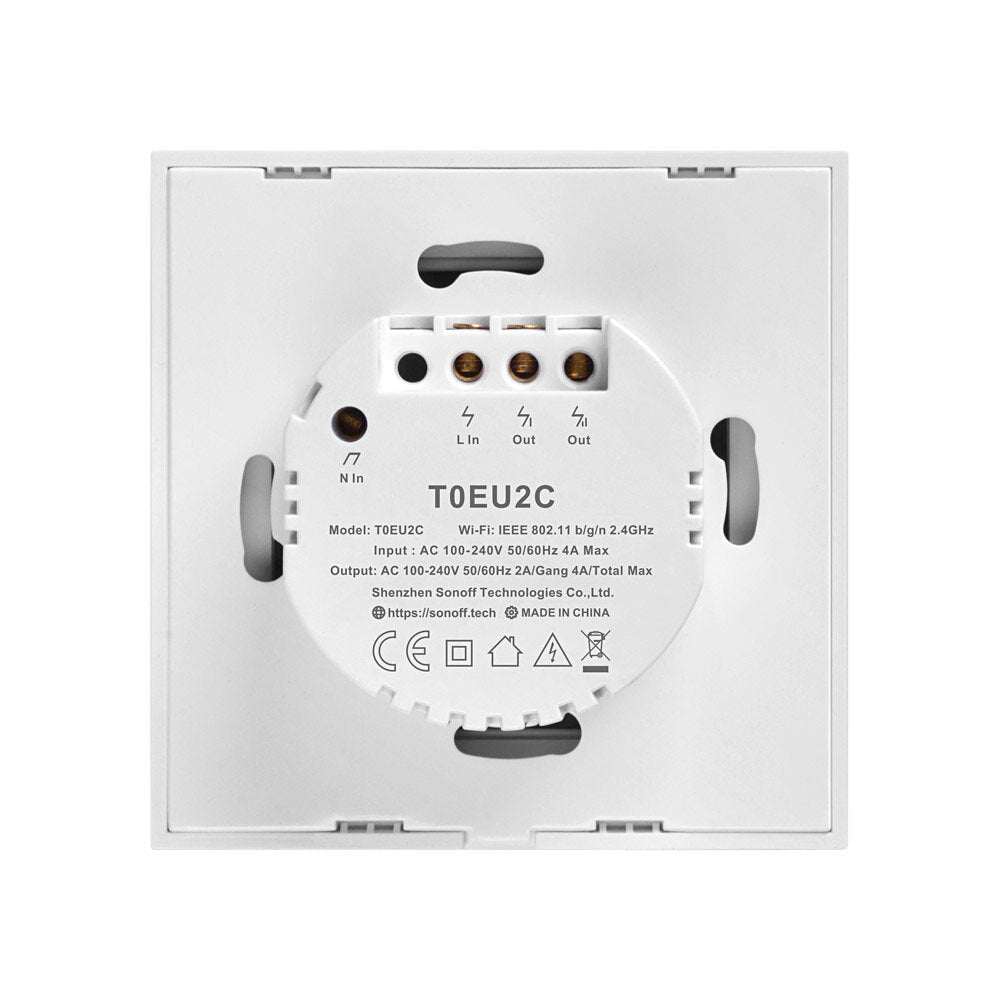 WIFI Wall Switch Smart Wall Touch Light Switch For Smart Home Work With Alexa Google Home EU/US/UK AC 100-240V 1/2/3 Gang TX